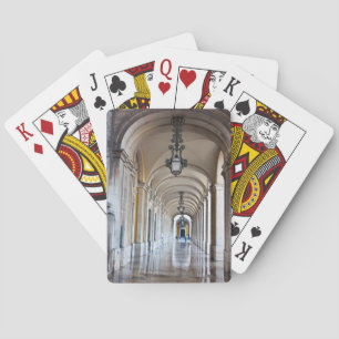 Polished Arched Hallway, Portugal Playing Cards