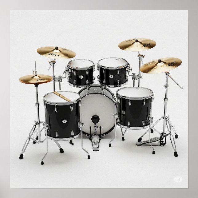 Polished Drum Kit Poster (Front)