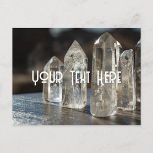 Polished Point Crystals Energy Healer Postcard