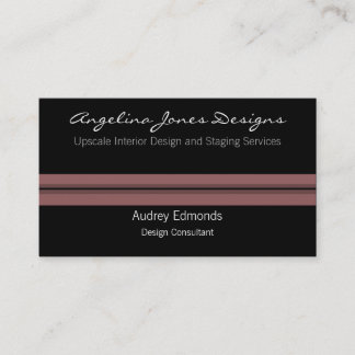 Polished Professional Business Card, Soft Mauve Card