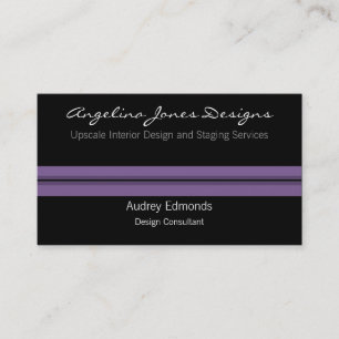Polished Professional Business Card, Soft Purple Card