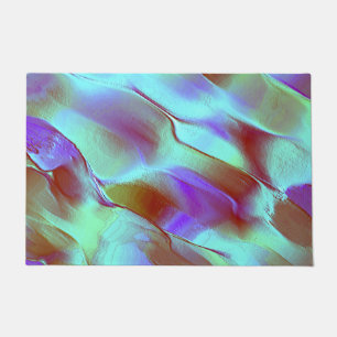 Polished rock in chrome purple  doormat