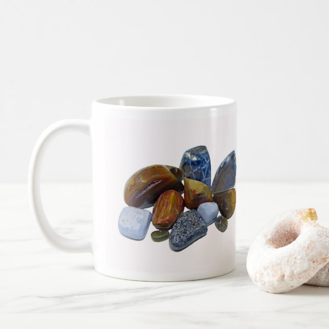 Polished Rocks Coffee Mug (With Donut)