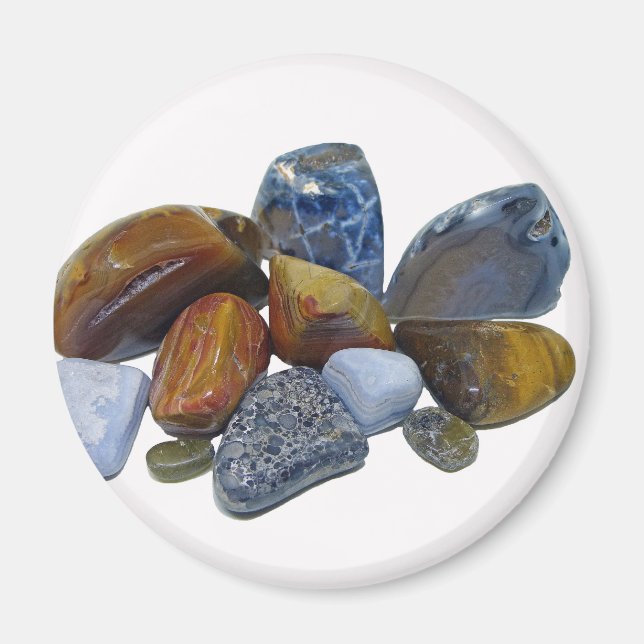 Polished Rocks Magnet (Front)