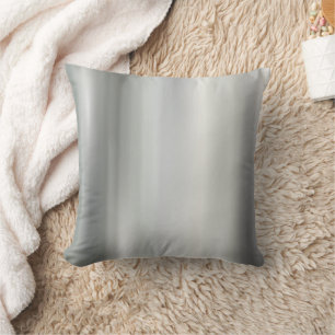 Polished Silver Decorative Pillow