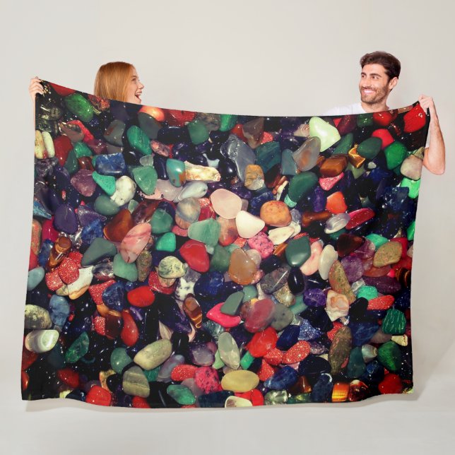 Polished Stones Fleece Blanket (In Situ)
