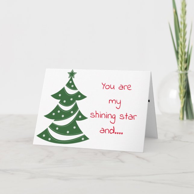 **POLISHER OF YOUR SHINING STAR** CHRISTMAS LOVE CARD (Front)