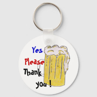 Polite Beer Keychain