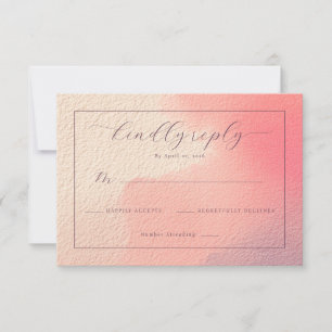Polite Pastel Gradient RSVP Card