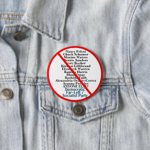 Political Anti-Democratic Far Left Socialist Party 7.5 Cm Round Badge