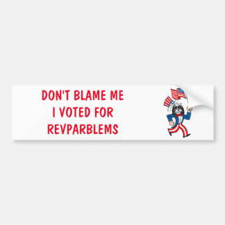 Political Bumper Sticker