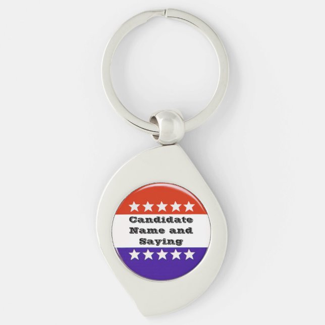 Political Button Key Ring (Front)