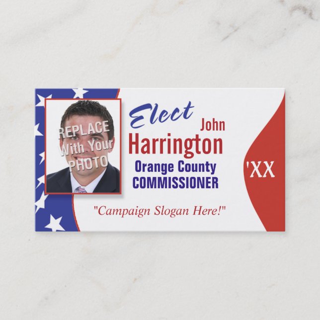 Political Campaign Business Card (Elect) (Front)