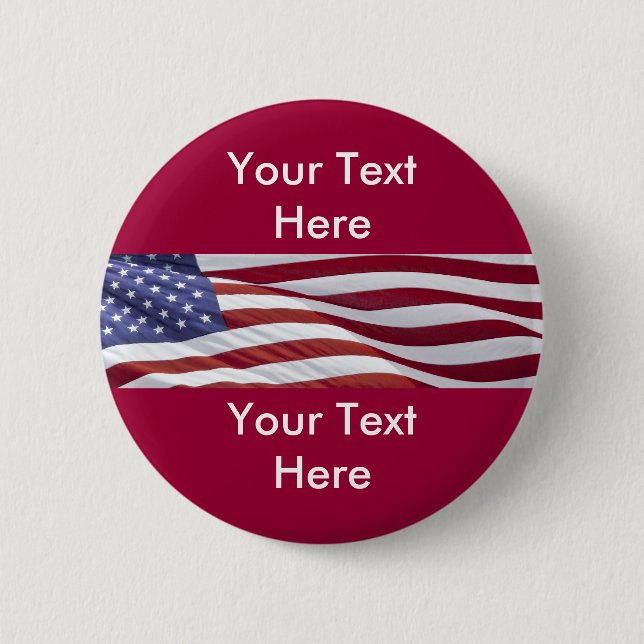 Political Campaign Candidate Button Template (Front)