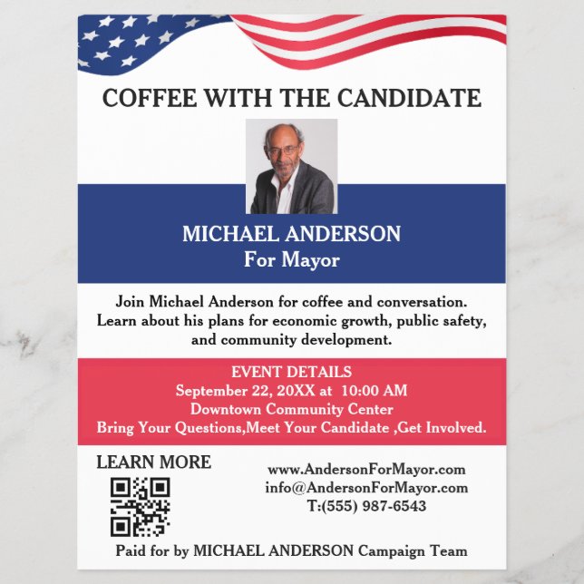 Political Campaign Candidate Introduction Flyer (Front)