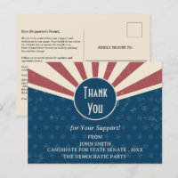 Political Campaign Event  Rally Donation Thank You