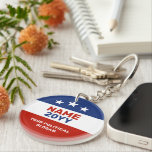 Political Campaign Gear Red Blue US Election Key Ring<br><div class="desc">Political Campaign 20YY Gear Red & Blue US Election Keychain</div>