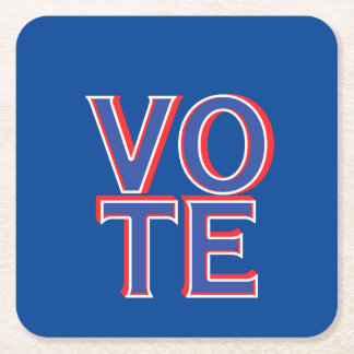 Political Campaign Merchandise  Square Paper Coaster