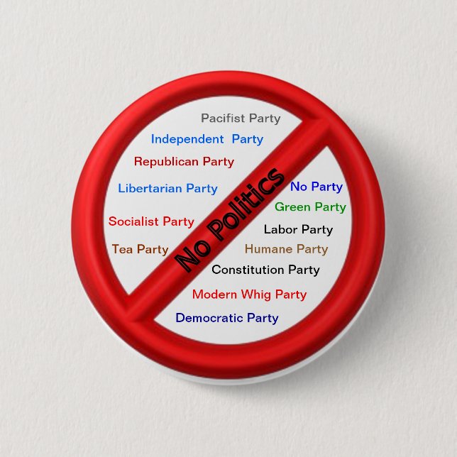 Political Campaign Repellent Button (Front)
