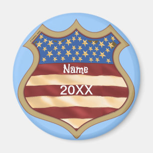 Political Campaign Shield Magnet