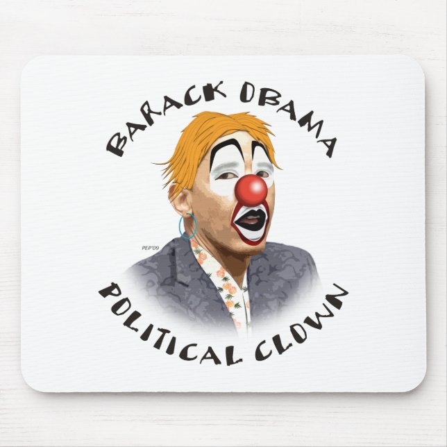 Political Clown Mouse Pad (Front)