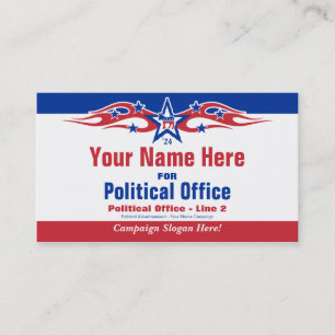 Political Election Campaign Card - Democrat