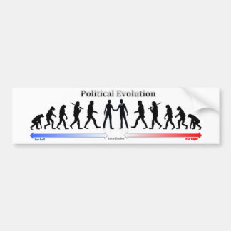 Political Evolution Bumper Sticker