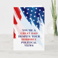 Political Funny Stars And Stripes Dad Father's Day