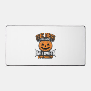 Political Halloween Costume Pumpkin Vintage Shirt_ Desk Mat