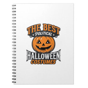 Political Halloween Costume Pumpkin Vintage Shirt_ Notebook
