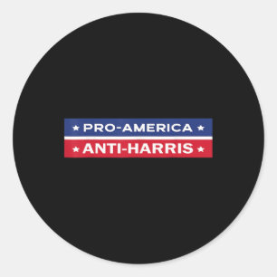 Political Humour F Kamala Harris Conservative Repu Classic Round Sticker