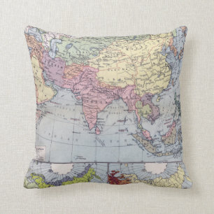 Political Map   Asia Cushion