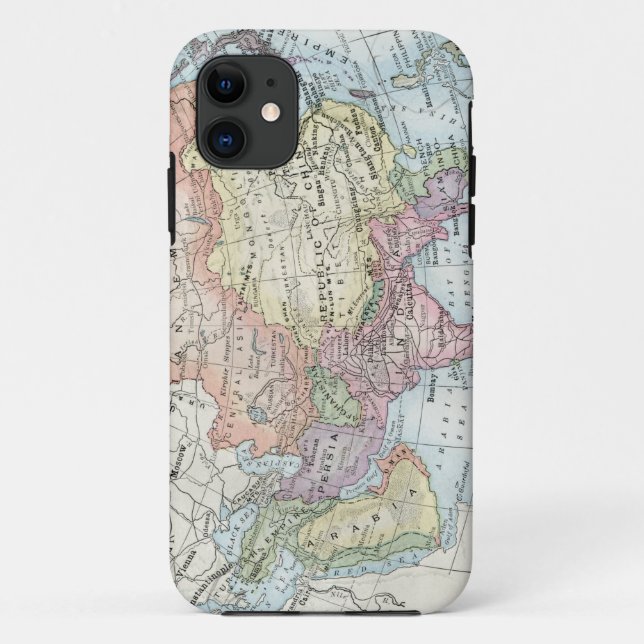 Political Map of Asia (1916) Case-Mate iPhone Case (Back)