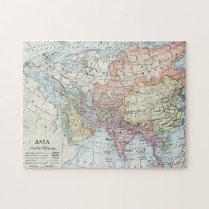Political Map of Asia (1916) Jigsaw Puzzle