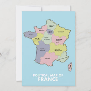 Political map of France Save The Date