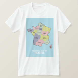 Political map of France T-Shirt