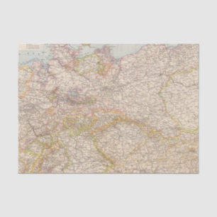 Political Map of Germany Tissue Paper