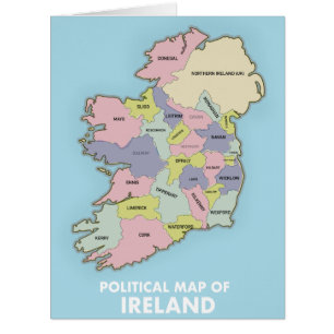 Political Map Of Ireland.