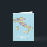 Political map of Italy Save The Date Announcement<br><div class="desc">Political map of Italy in a beautiful hand drawn style.</div>