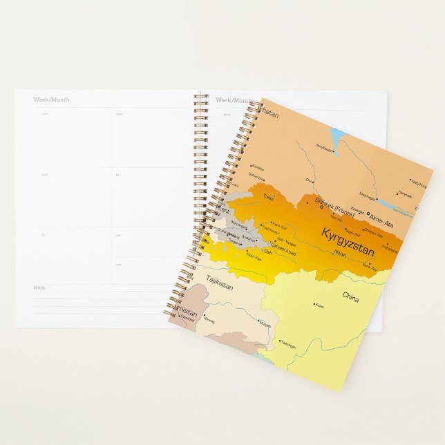 Political Map of Kyrgyzstan and Central Asia Planner (Creator Uploaded)