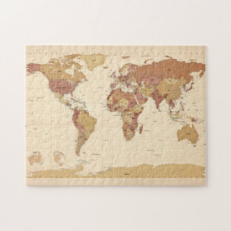 Political Map of the World Map Jigsaw Puzzle