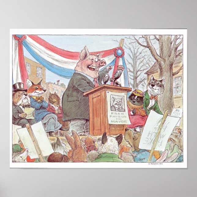 Political Pig Print (Front)