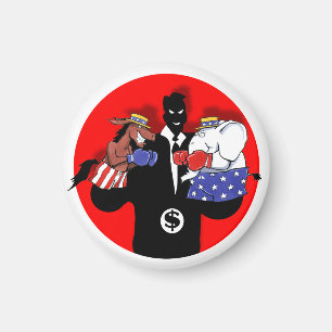 Political Puppet Show Magnet