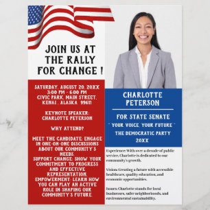 Political Rally or Event Campaign Election Flyer