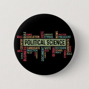 Political Science 6 Cm Round Badge