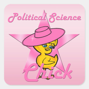 Political Science Chick #8 Square Sticker