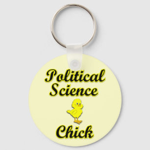 Political Science Chick Key Ring