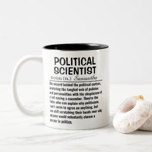 Political Scientist Definition Two-Tone Coffee Mug