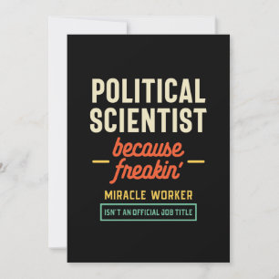 Political Scientist Official Job Title Invitation