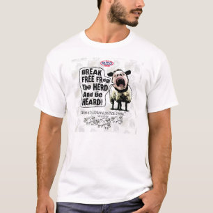 Political Sheep Sheople Sheeple Screams T-Shirt